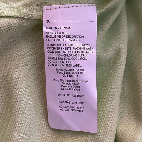 NWT Men’s Grand Slam Performance Off Course Golf Polo UPF 50 Neon Green Sz XL - Picture 13 of 16